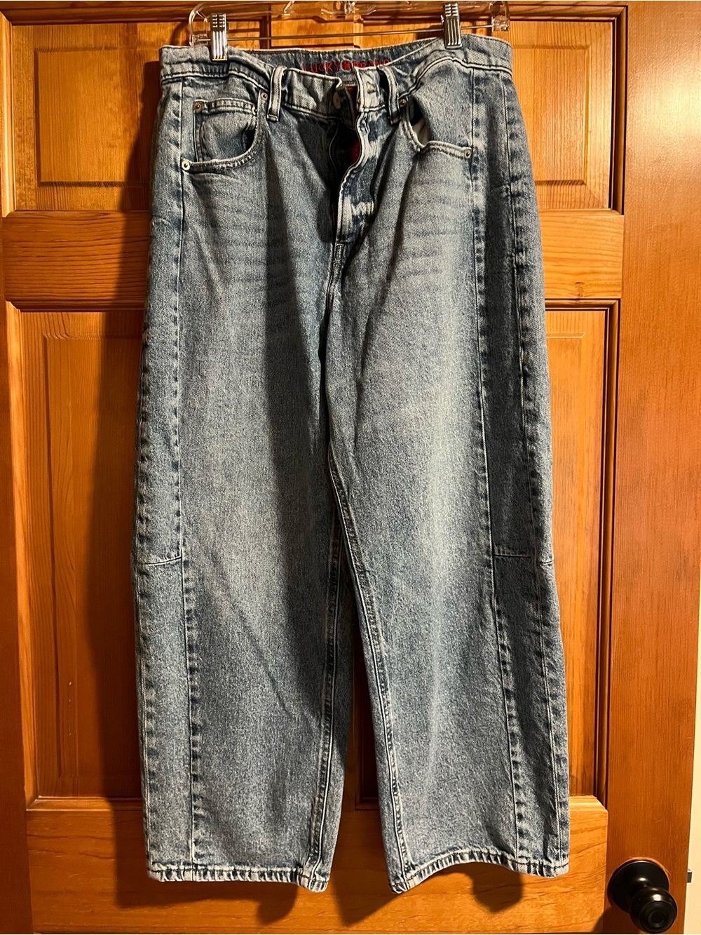 Lucky Brand Barrel Leg Jeans Size 10/30 High Rise Medium Wash Denim